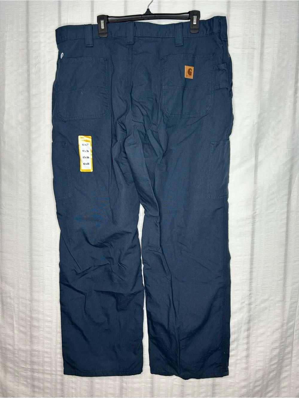 Carhartt B151-NVY Canvas Work Dungaree Pants Navy Blue 42x30 Mens Loose Toyota